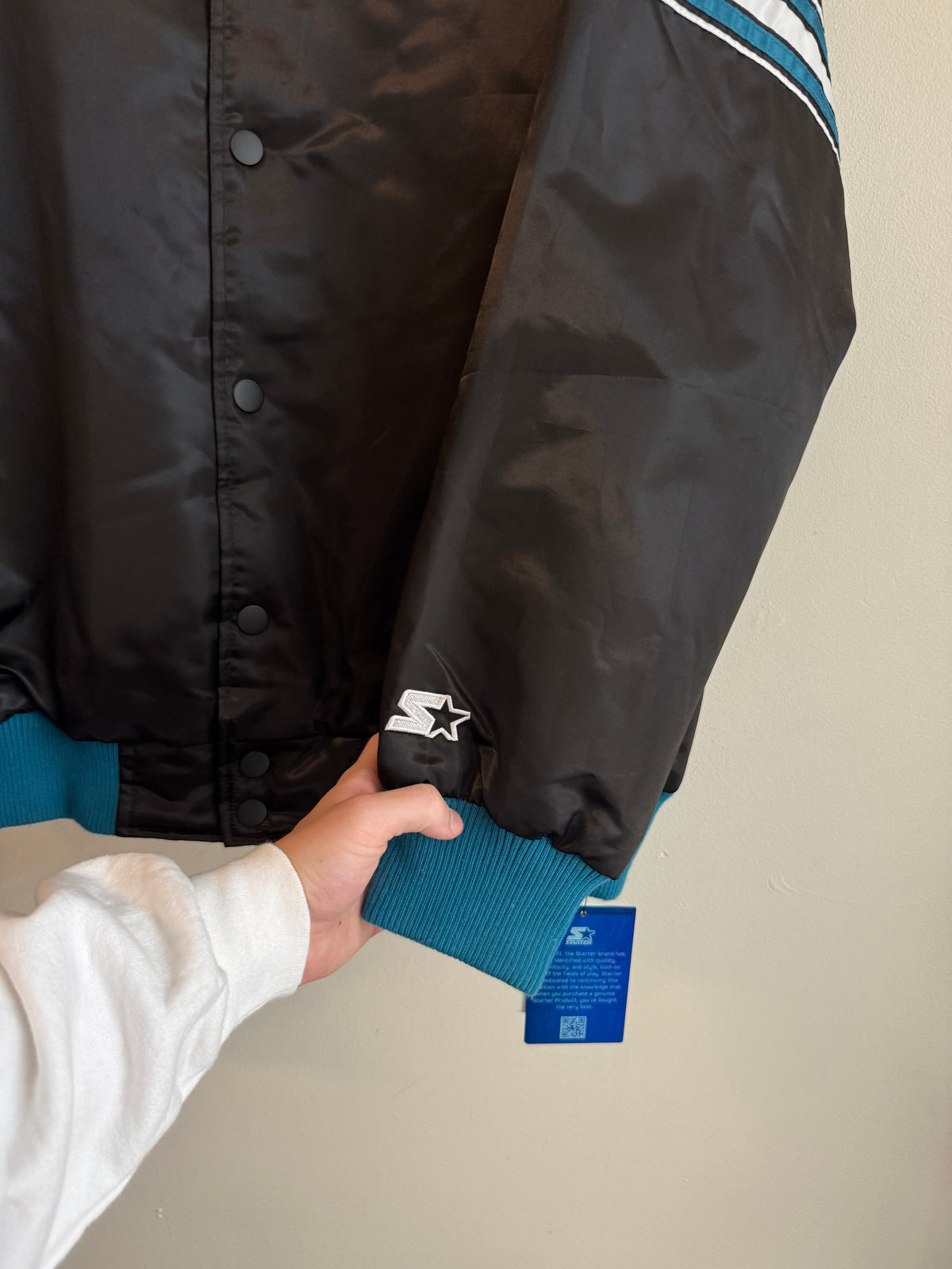 00s Jacksonville Jaguars Vintage Starter Deadstock Satin Jacket (XL)