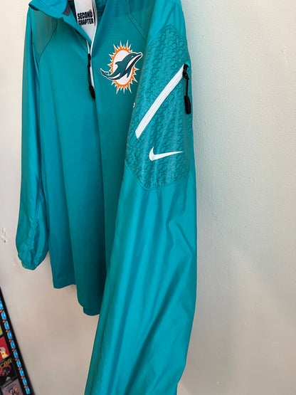 2010s Miami Dolphins Dri-Fit Nike Windbreaker (M)