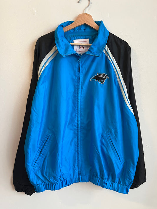 00s Carolina Panthers Blue NFL Windbreaker (XL)