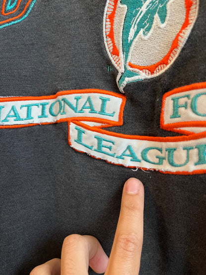 90s Miami Dolphins Logo Athletic Embroidered Crewneck (L)
