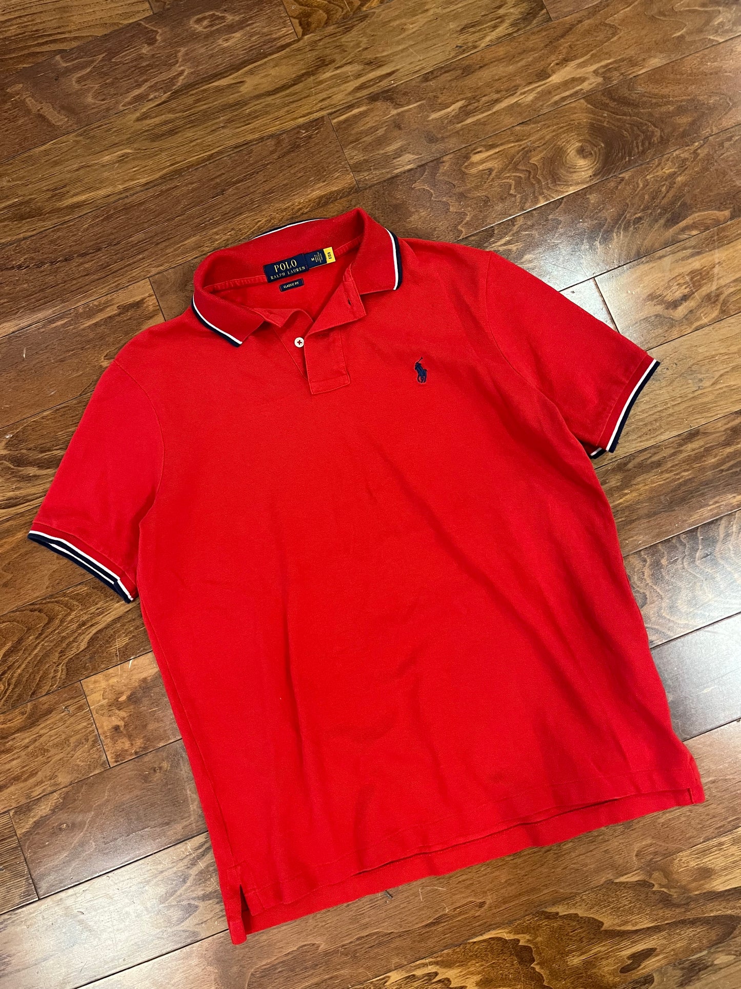00s Polo Ralph Lauren Red Shirt (M)