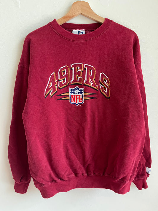 90s San Francisco 49ers NFL Logo Athletic Crewneck (M)