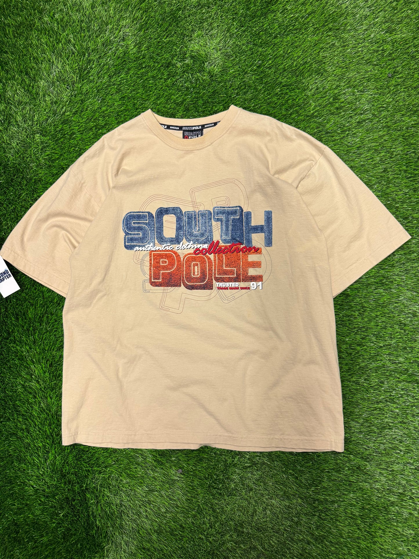 00s South Pole Tan Oversized Tee (XL)