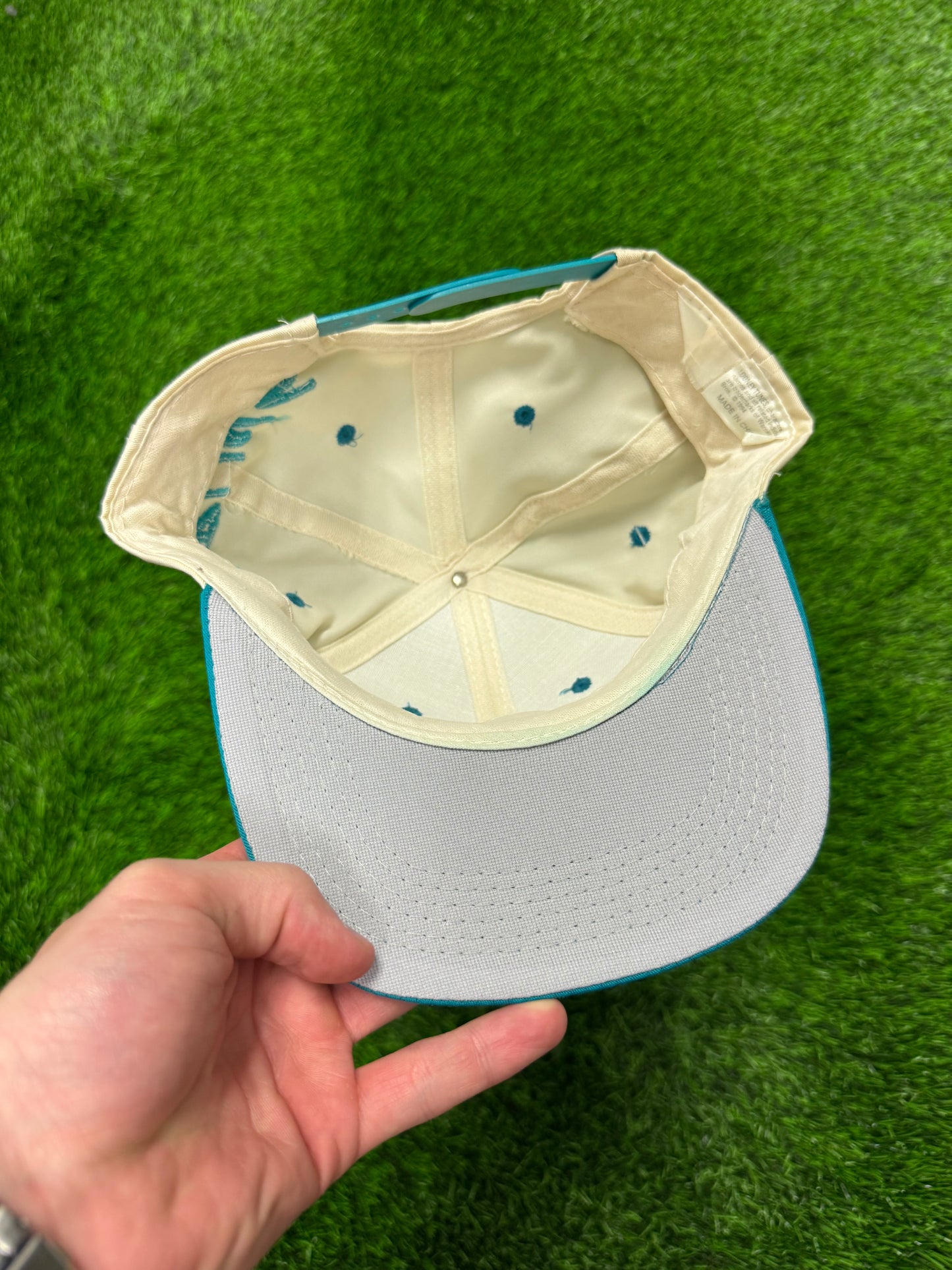 90s Florida Marlins Taz Looney Tunes Vintage Youth Snapback Hat (Youth OS)