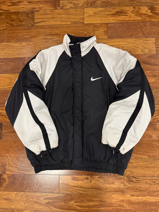 90s Nike Big Swoosh Puffer Jacket (L)