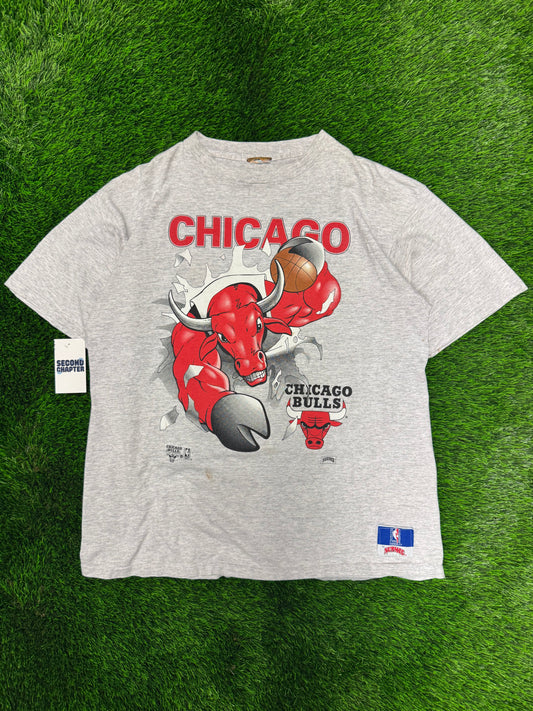 90s Chicago Bulls Breakthrough Nutmeg NBA Tee (XL)
