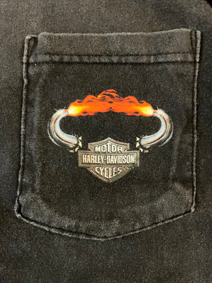 00s Harley Davidson Longhorn Pocket Tee (XL)