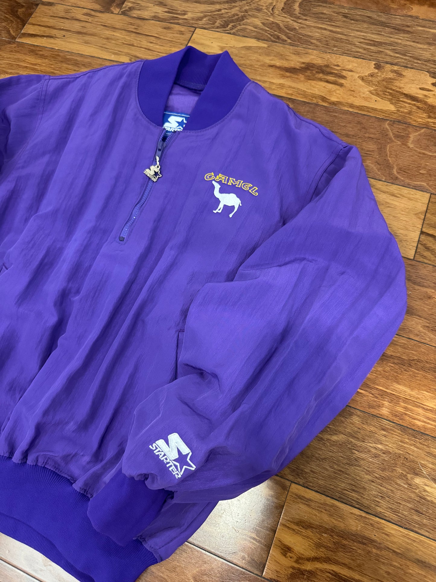 90s Camel Cigarettes Starter Purple Vintage Starter Windbreaker (L)