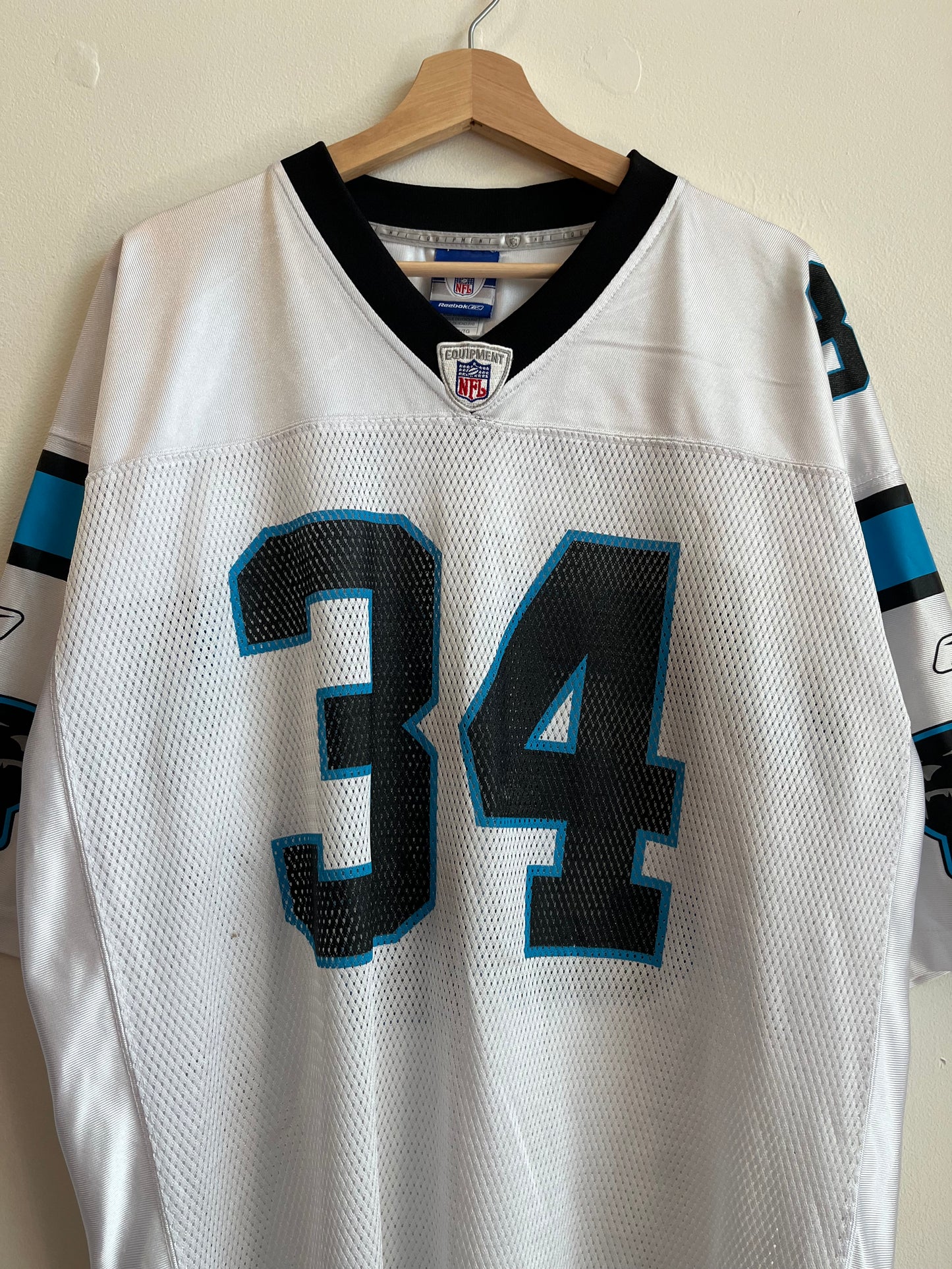 2010s Carolina Panthers DeAngelo Williams Reebok Away Jersey (XL)