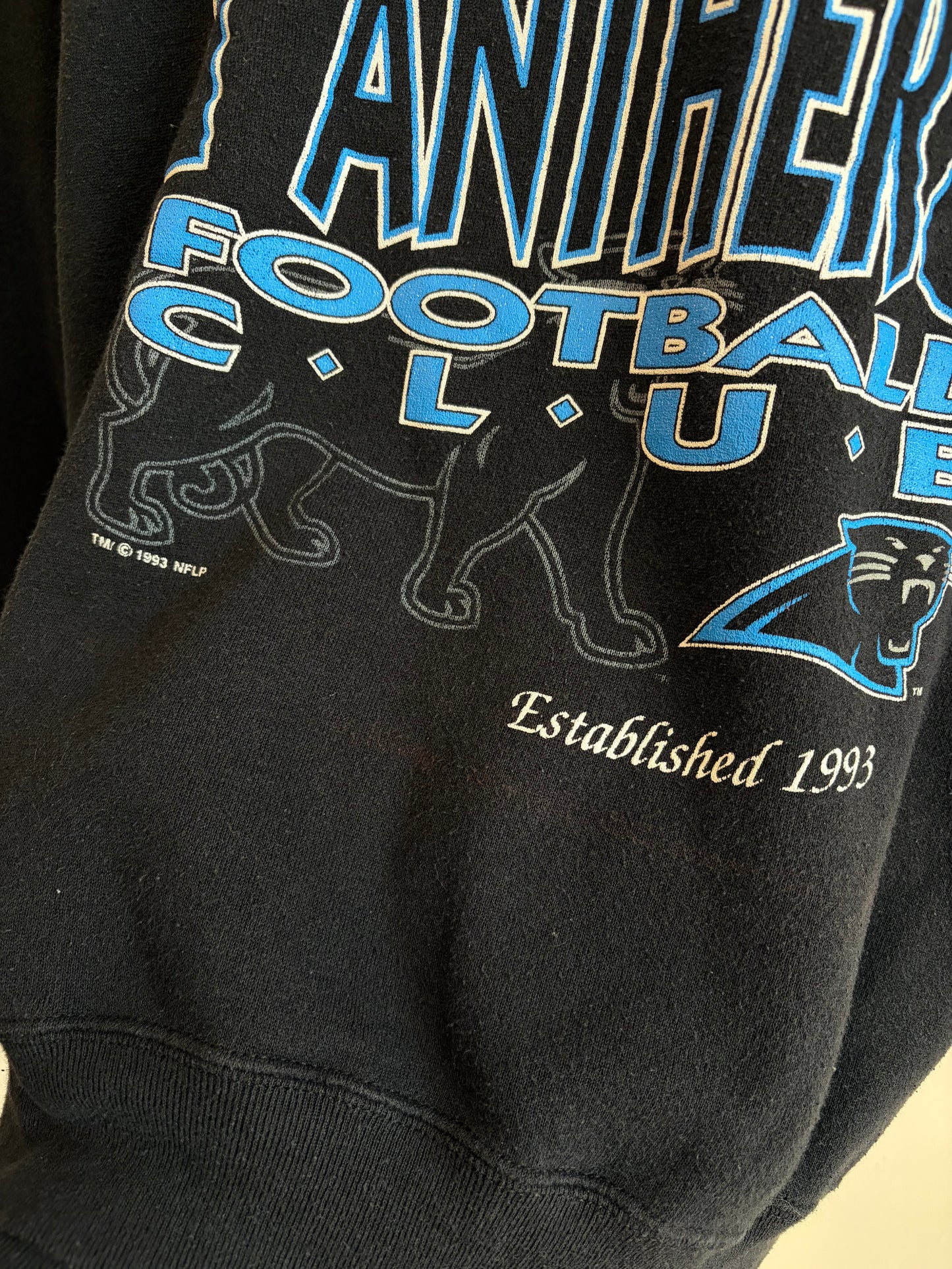 1993 Carolina Panthers Football Club Crewneck (M)