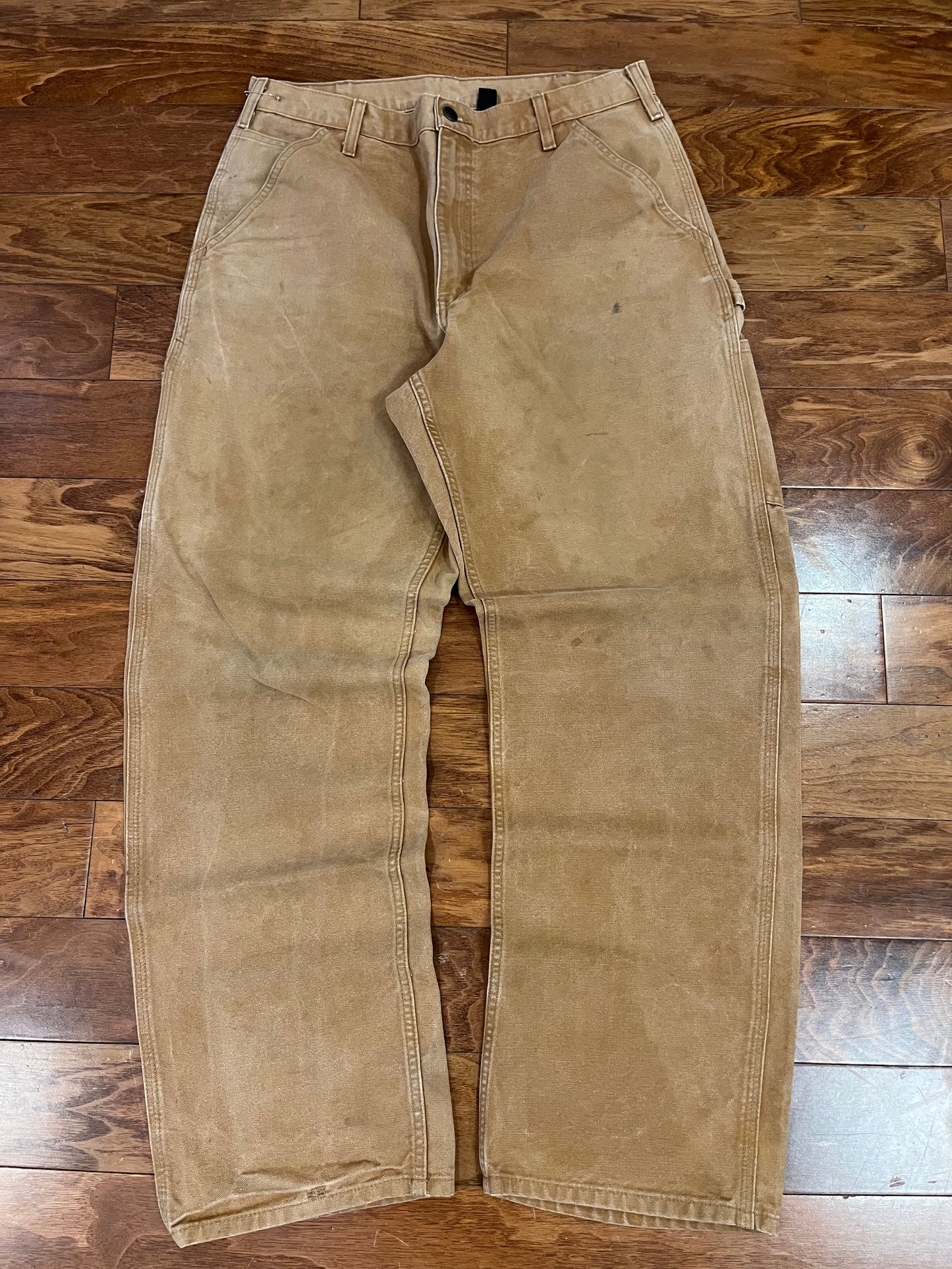 00s Carhartt Dark Tan Workwear Pants (34 x 34)
