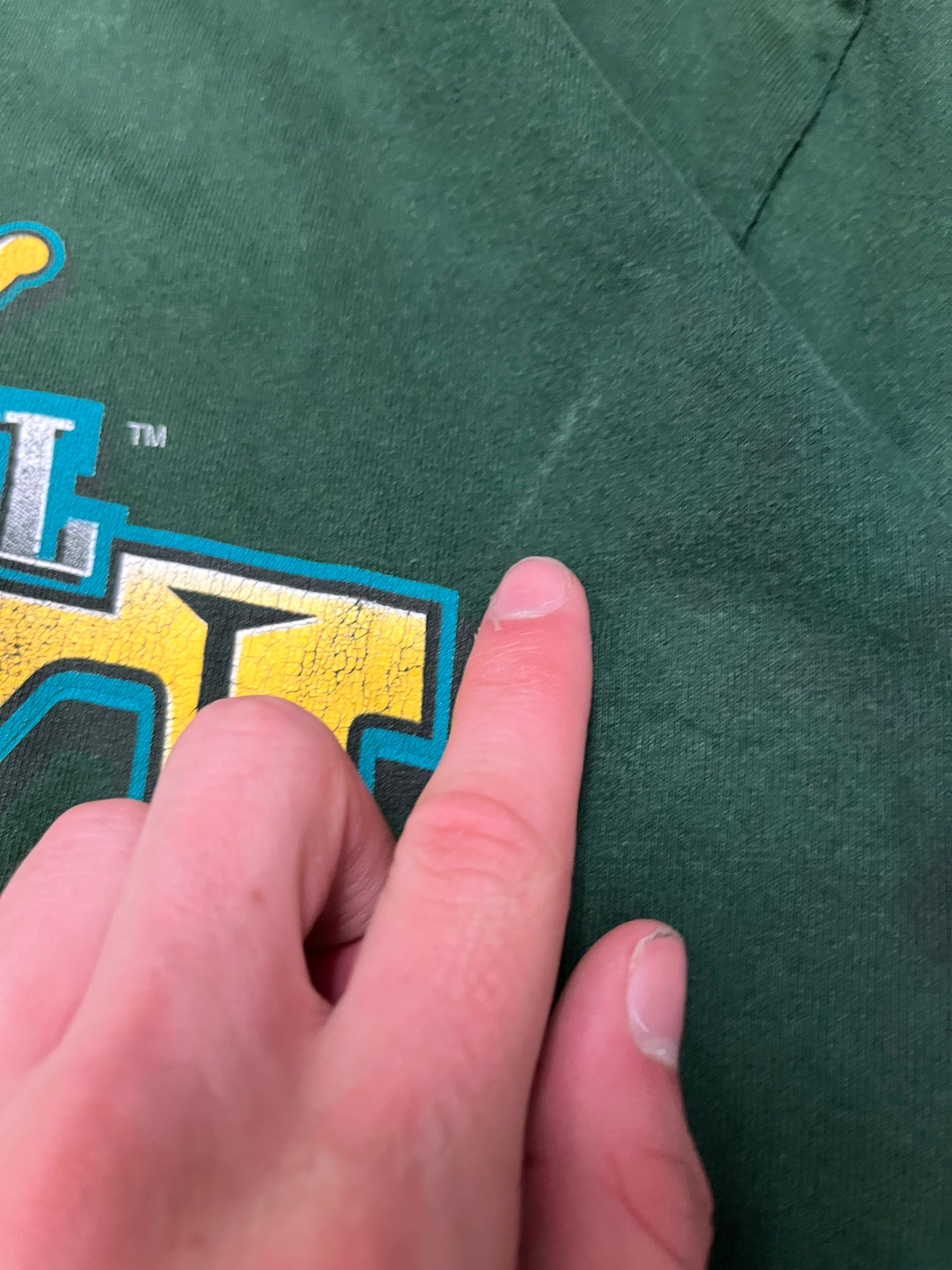 1997 Green Bay Packers Super Bowl Pro Player Green Tee (XL)