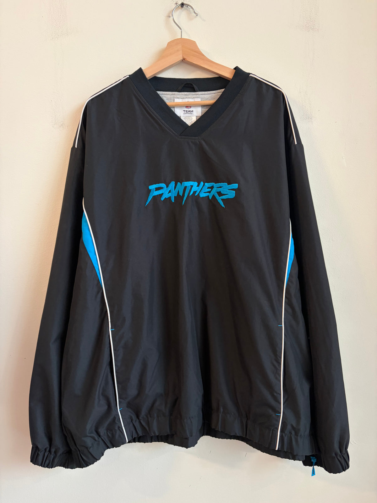 00s Carolina Panthers Cat Scratch NFL Team Windbreaker (XXL)