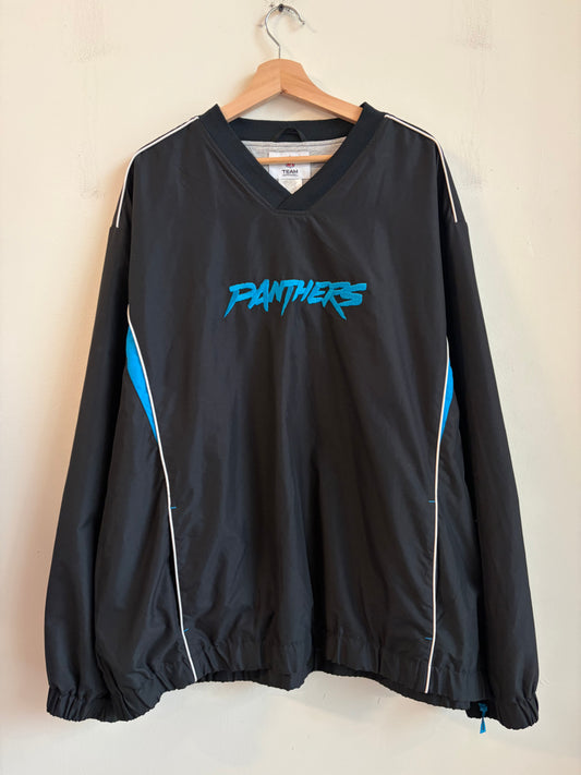 00s Carolina Panthers Cat Scratch NFL Team Windbreaker (XXL)