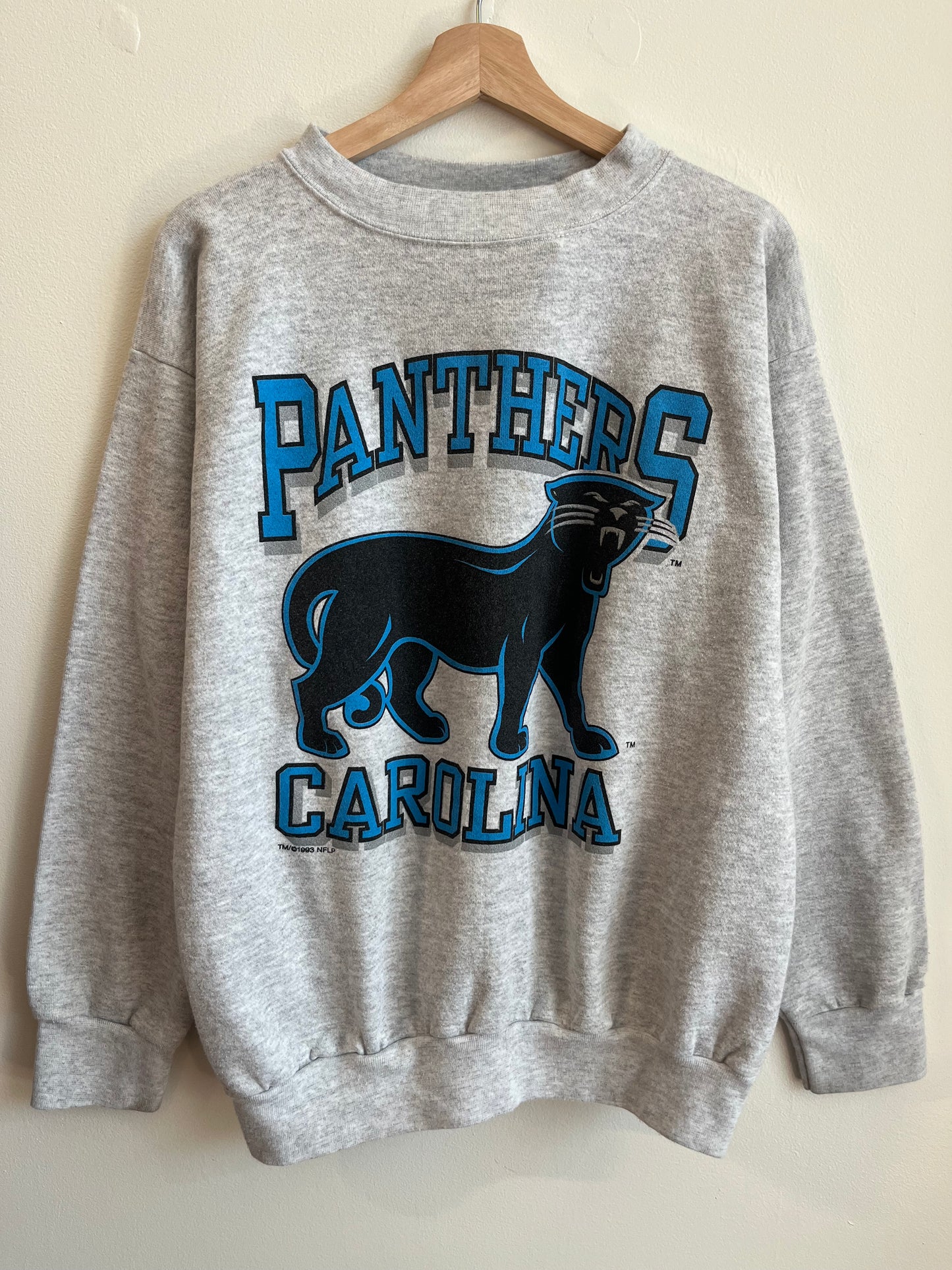 90s Carolina Panthers OG Cat Stained Crewneck (XL)