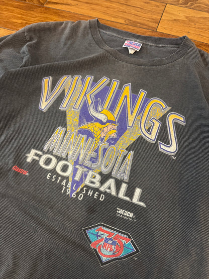 1994 Minnesota Vikings Trench Striped Tee (XL)