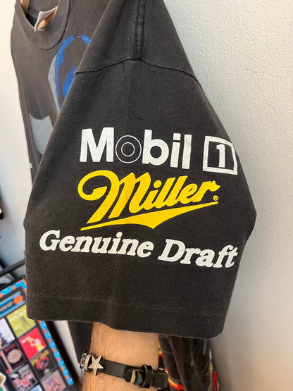 90s Nascar Rusty Wallace Miller Black AOP Tee (XL)