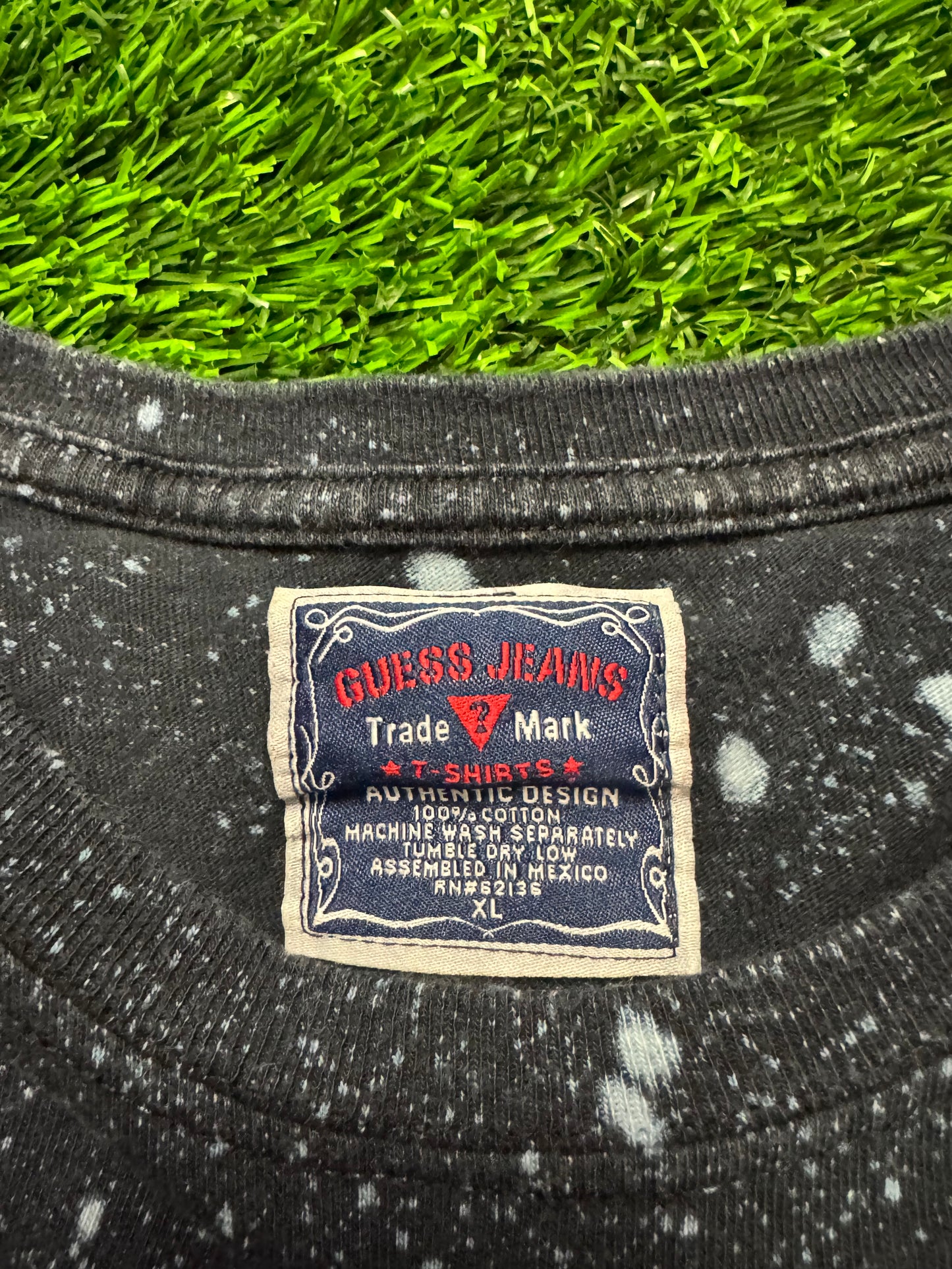 00s Guess Jeans Tribal Space Wash Long Sleeve Tee (XL)