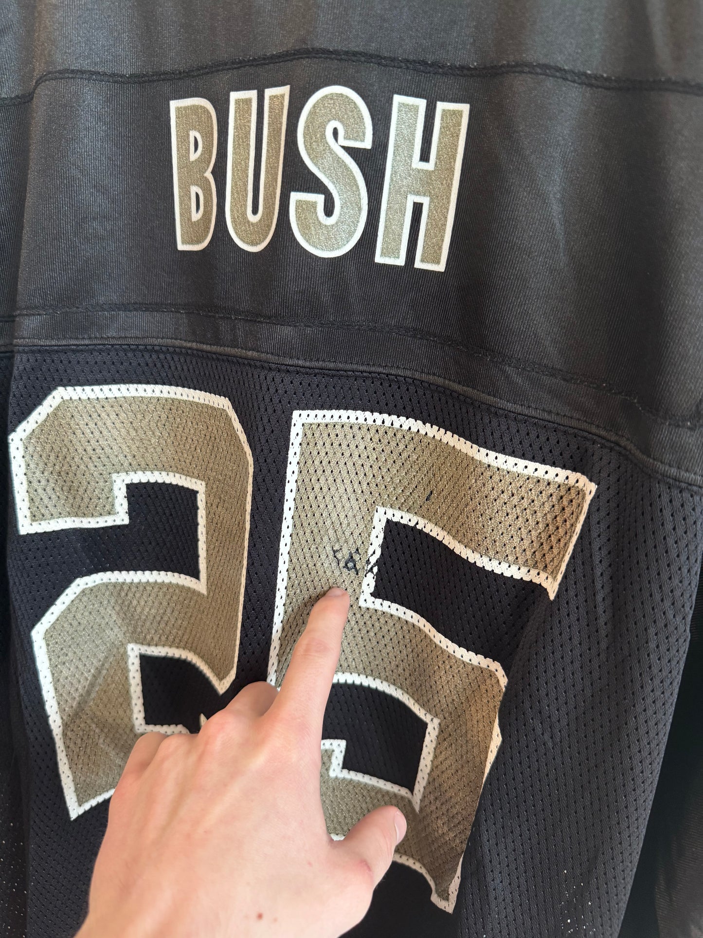 2000s New Orleans Saints Reggie Bush #25 NFL Reebok Jersey (L)