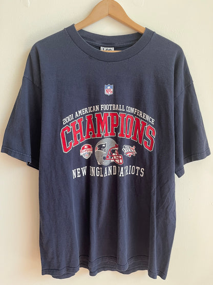 2001 New England Patriots AFC Champions Tee (XL)