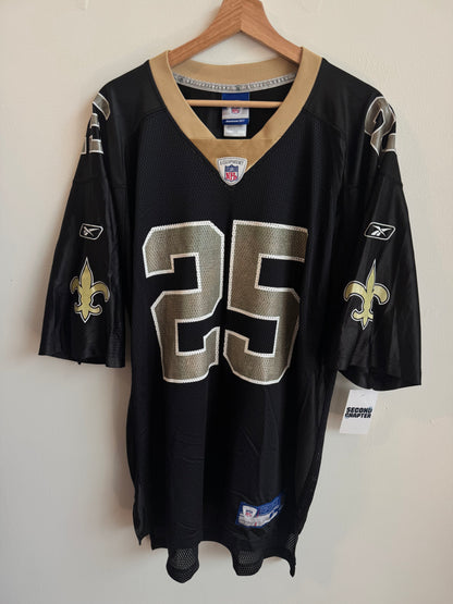 2000s New Orleans Saints Reggie Bush #25 NFL Reebok Jersey (L)