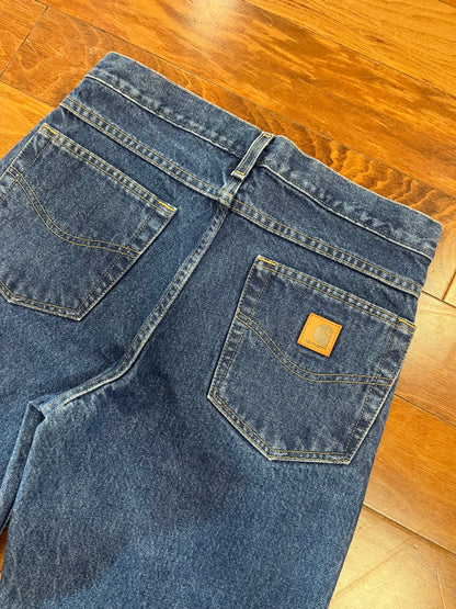 2016 Carhartt Dark Wash Jean Shorts (30)