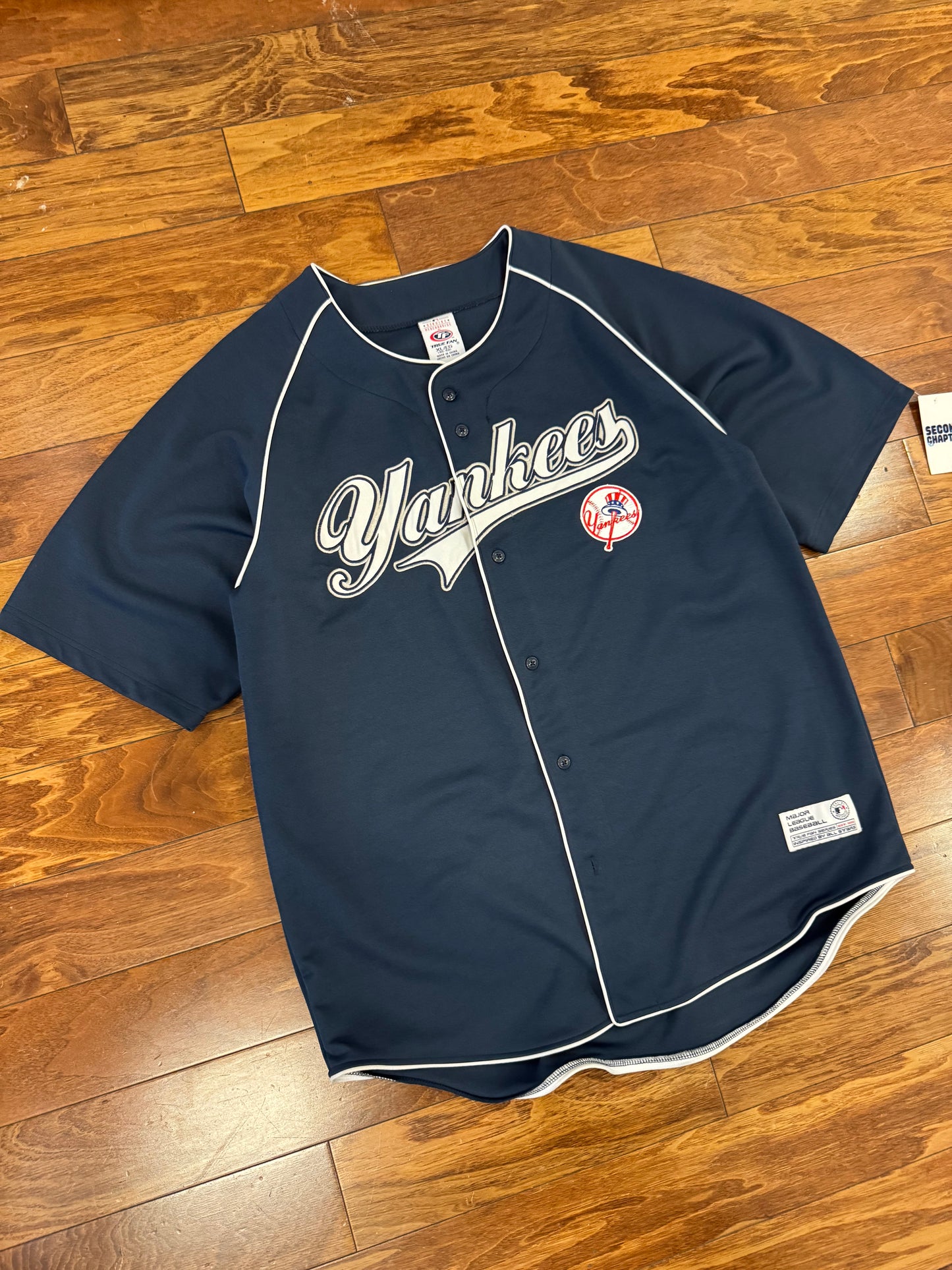 00s New York Yankees True Fan Navy Jersey (XL)