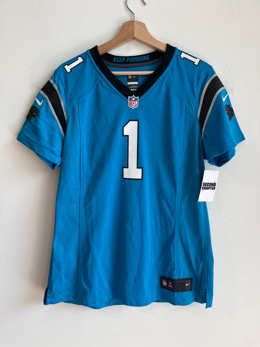 2015 Carolina Panthers Cam Newton Blue Jersey (Women’s L)