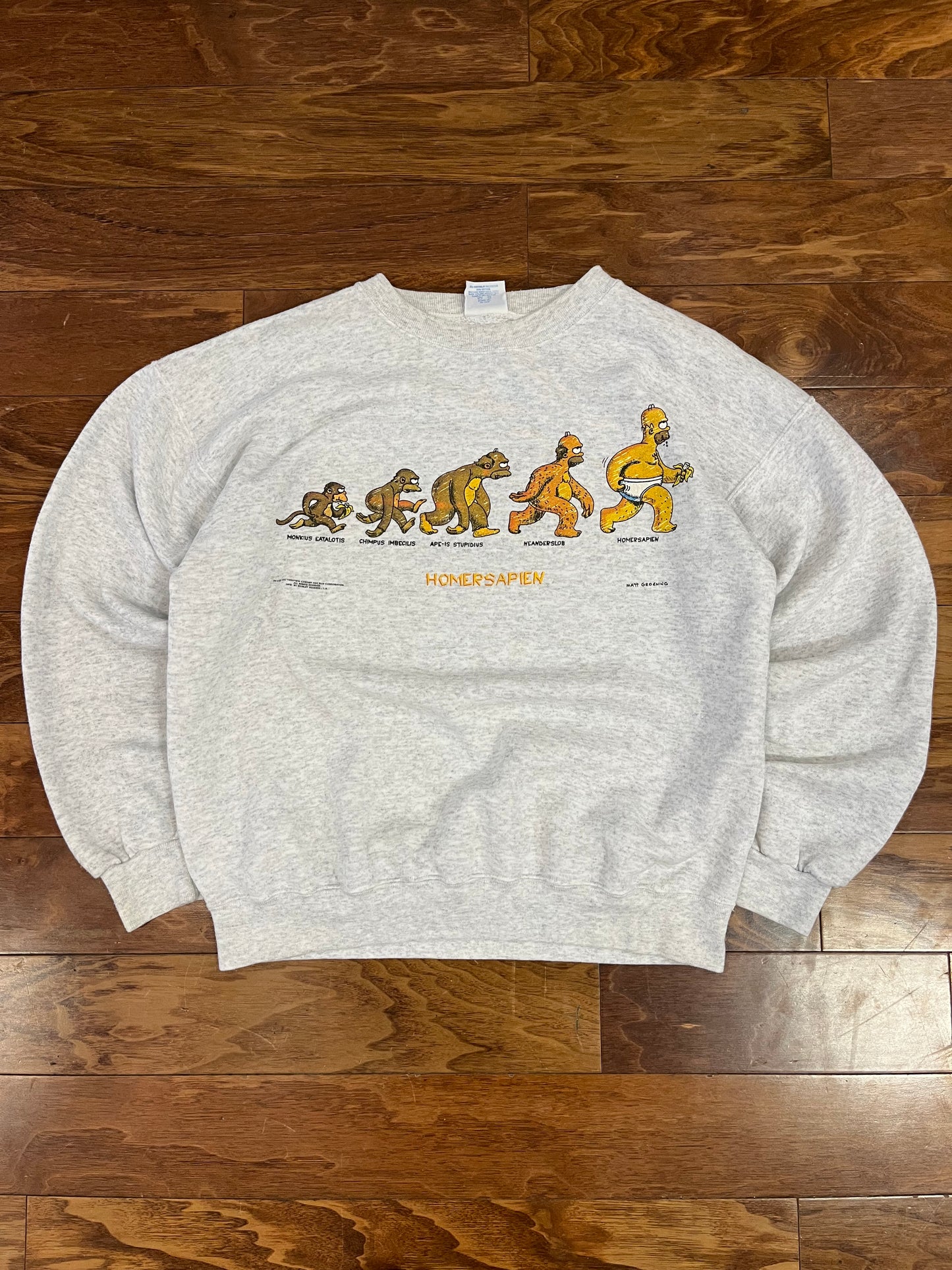 1996 "Homersapien" The Simpsons Crewneck (L)