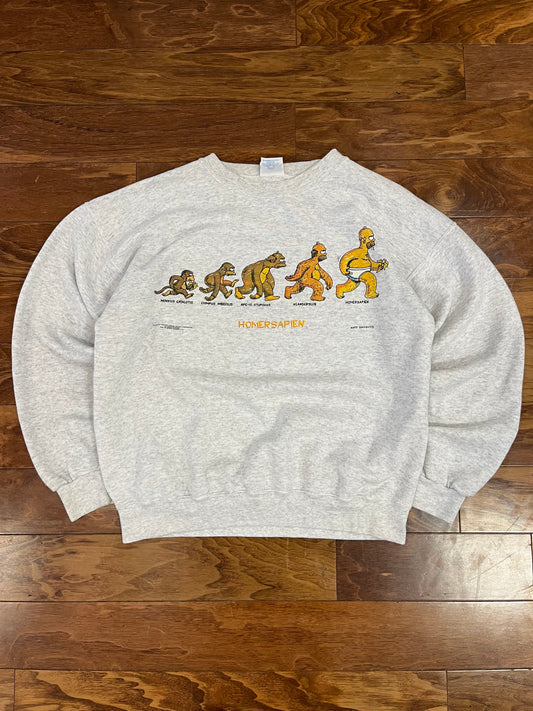 1996 "Homersapien" The Simpsons Crewneck (L)