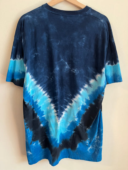 2014 Pink Floyd Liquid Blue Tie Dye Music Tee (XXL)
