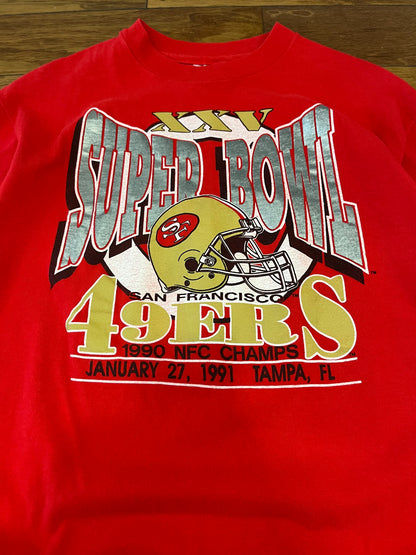1991 San Francisco 49ers Super Bowl XXV Tee (L)