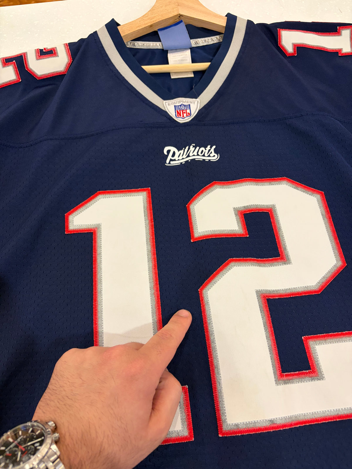 00s New England Patriots Tom Brady Stitched Reebok Home Jersey (XXL)