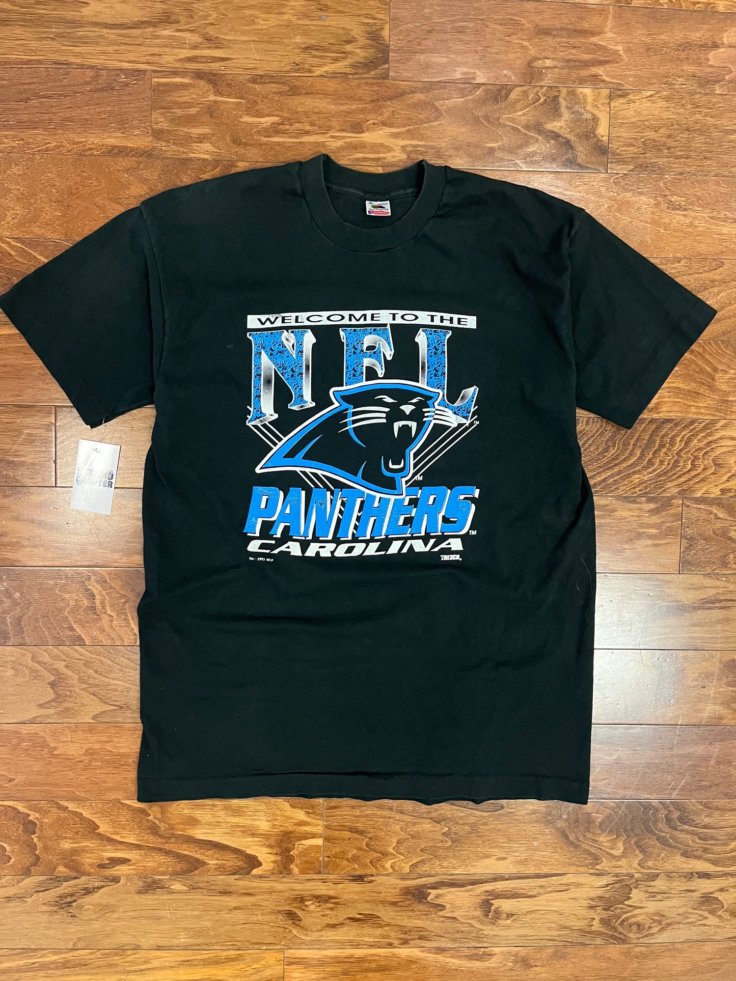 1993 Carolina Panthers Inaugural Season Trench Tee (XL)