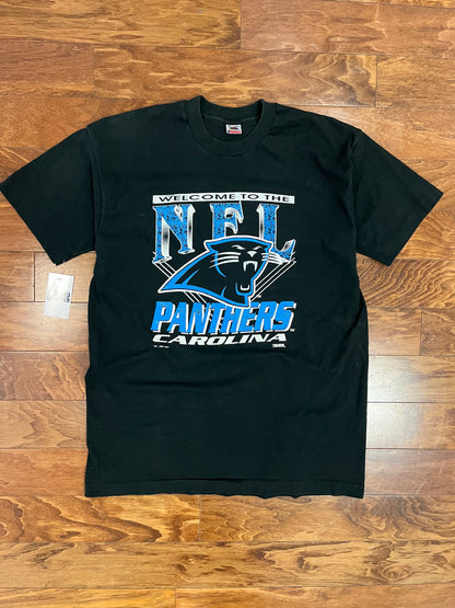 1993 Carolina Panthers Inaugural Season Trench Tee (XL)