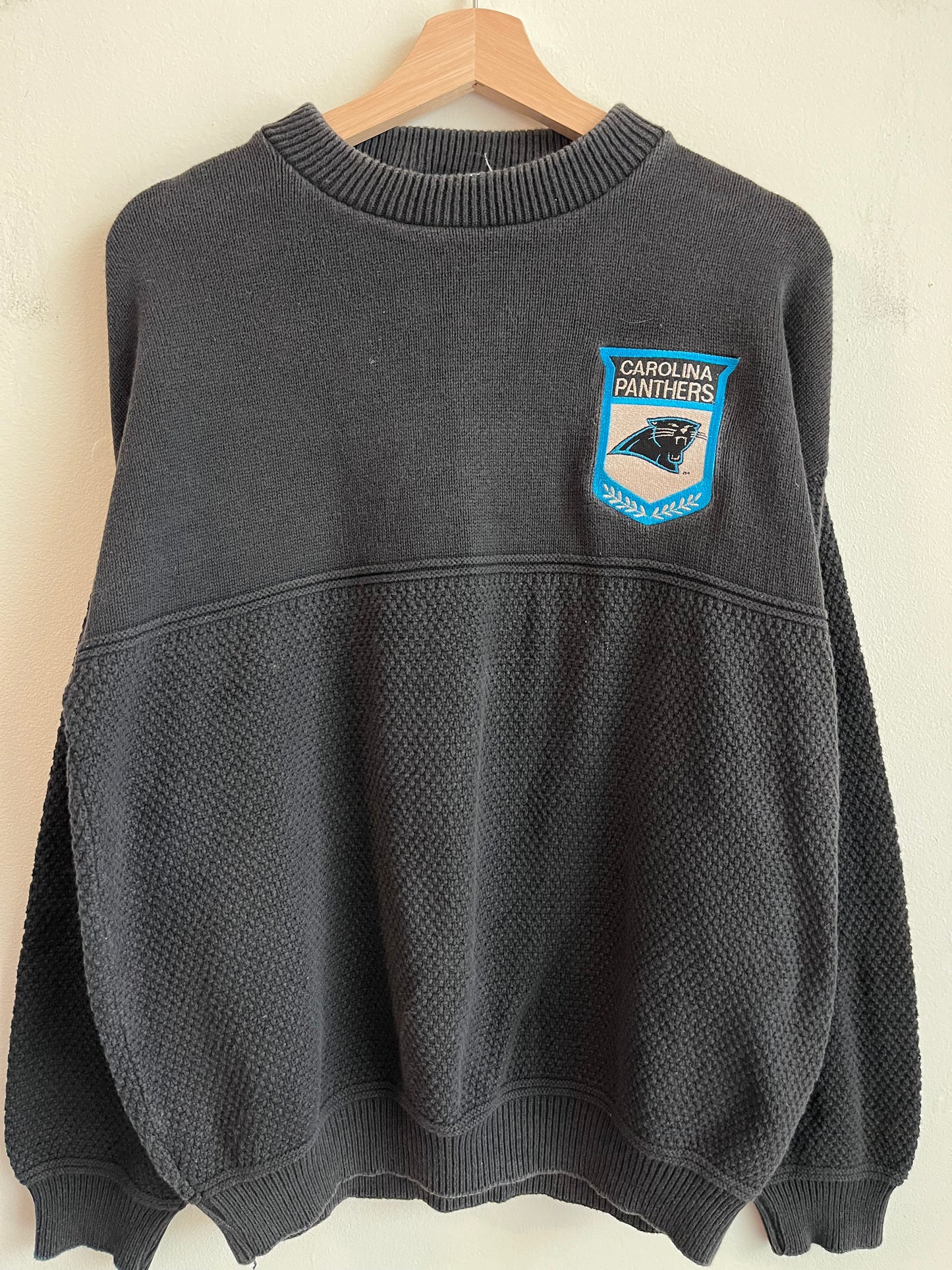90s Carolina Panthers Lee Patched Sweater (M)