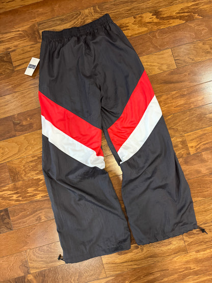 00s Champion Black/Red Track Pants (M)