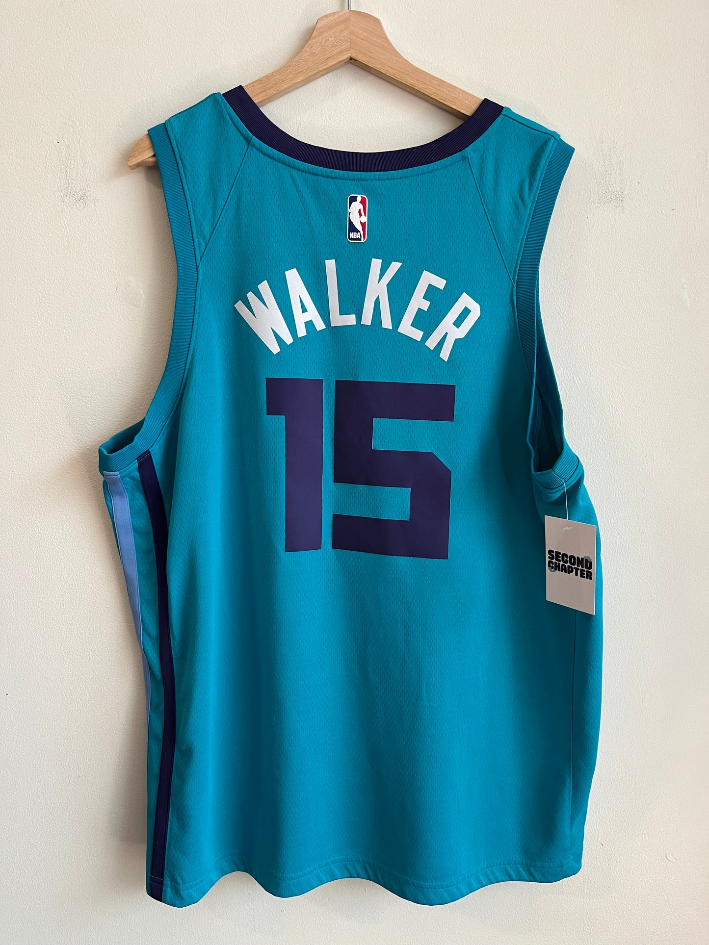 00s Charlotte Hornets Kemba Walker Nike Swingman Jersey (XXL)