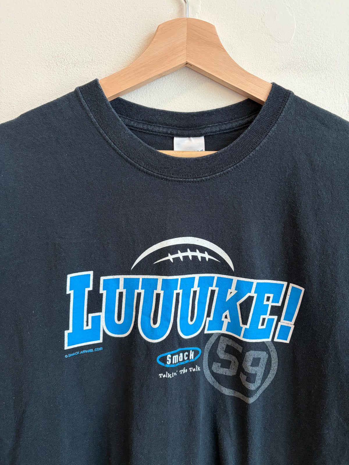 2010s Carolina Panthers Luke Kuechly “Luuuke!” Smack Talkin’ Tee (L)