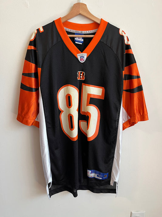 00s Cincinnati Bengals Ocho Cinco Chad Johnson Reebok Jersey (L)