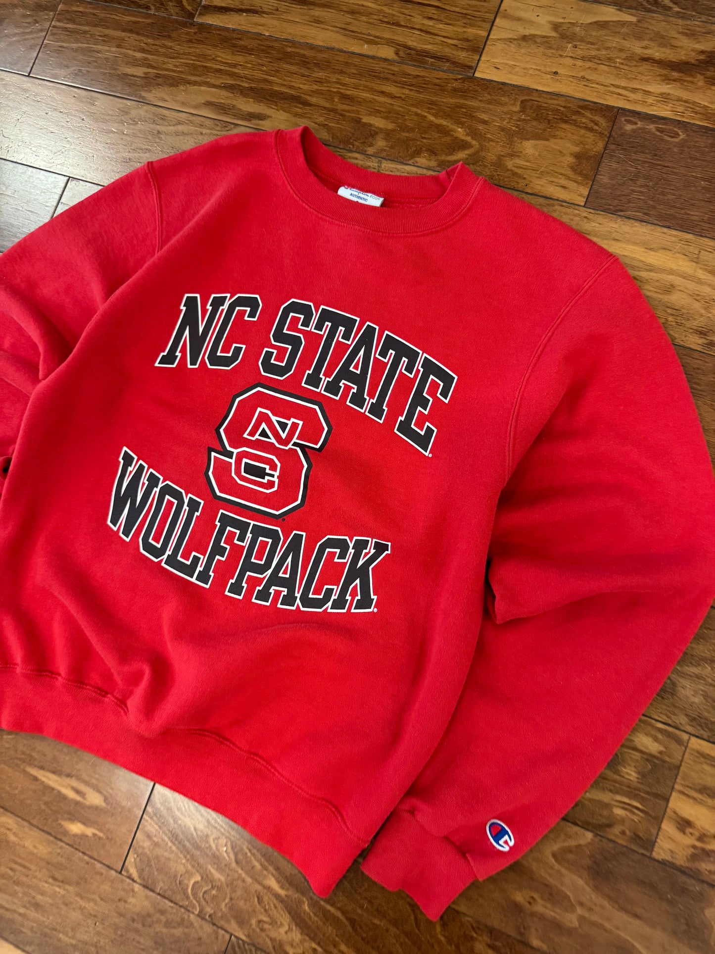 00s NC State University (NCSU) Champion Spell Out Crewneck (S)