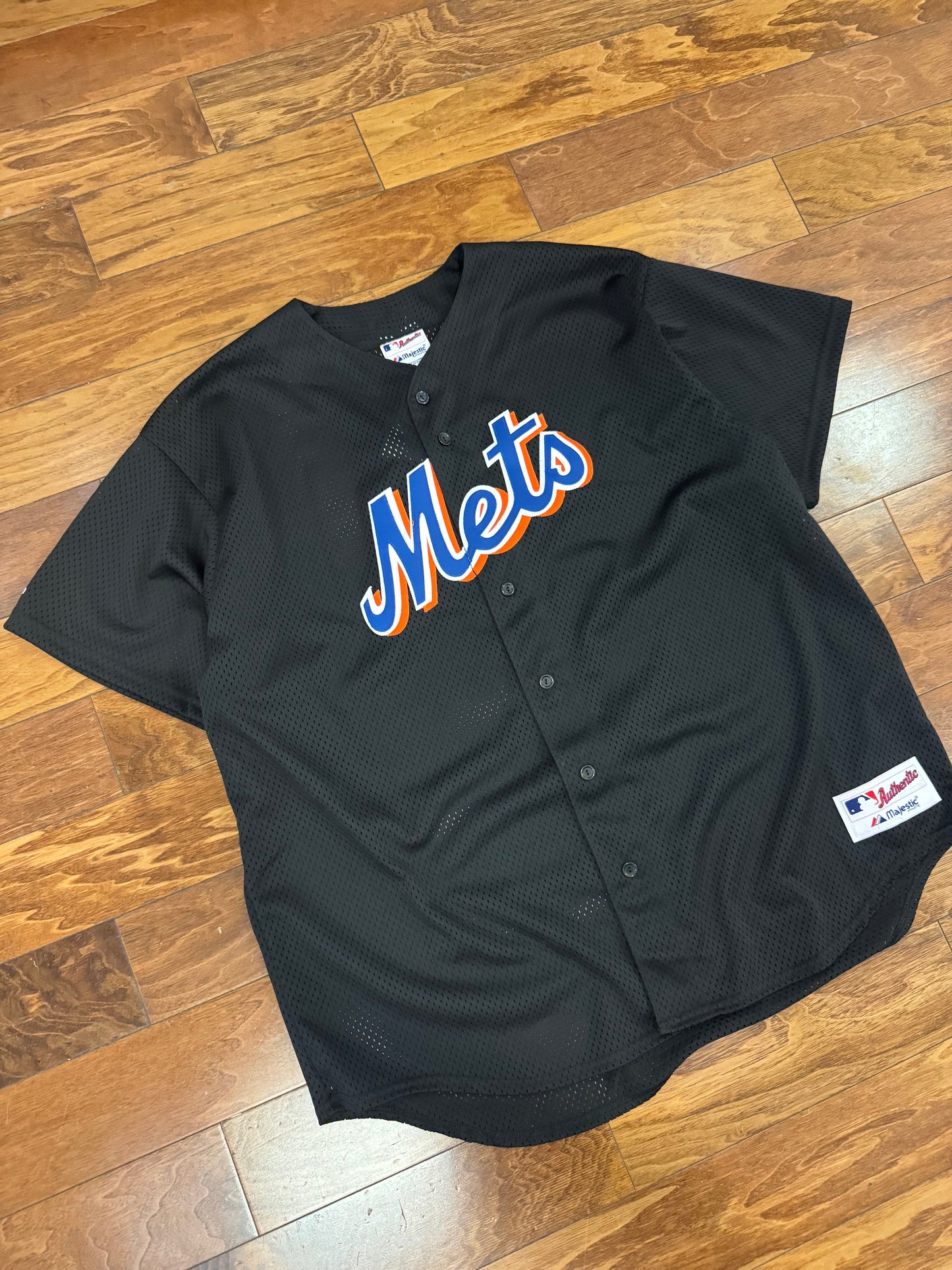 90s New York Mets Mesh Majestic MLB Deadstock Jersey (XXL)