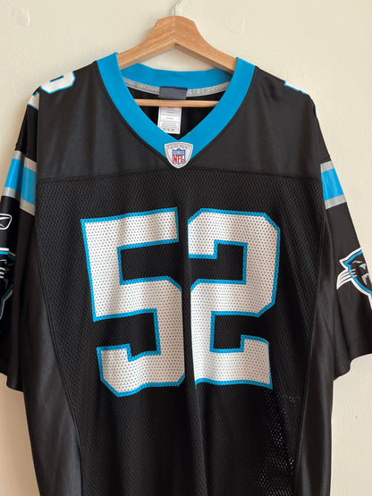 00s Carolina Panthers Jon Beason Reebok Home Jersey (M)