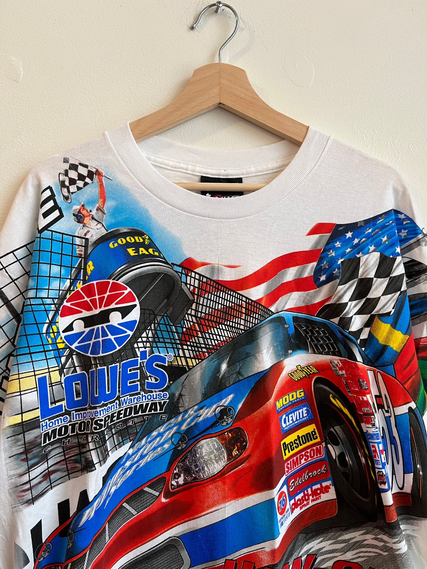 2001 Lowe's Charlotte Motor Speedway Nascar AOP Tee (M)