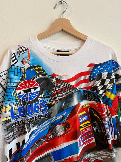 2001 Lowe's Charlotte Motor Speedway Nascar AOP Tee (M)