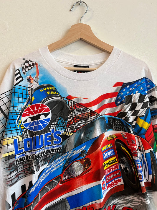 2001 Lowe's Charlotte Motor Speedway Nascar AOP Tee (M)