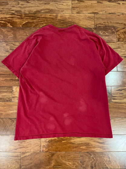 90s Florida State (FSU) Spell Out Helmet Tee (XL)