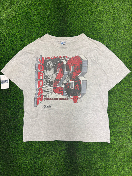 90s Michael Jordan Vintage Chicago Bulls Salem Tee (L)