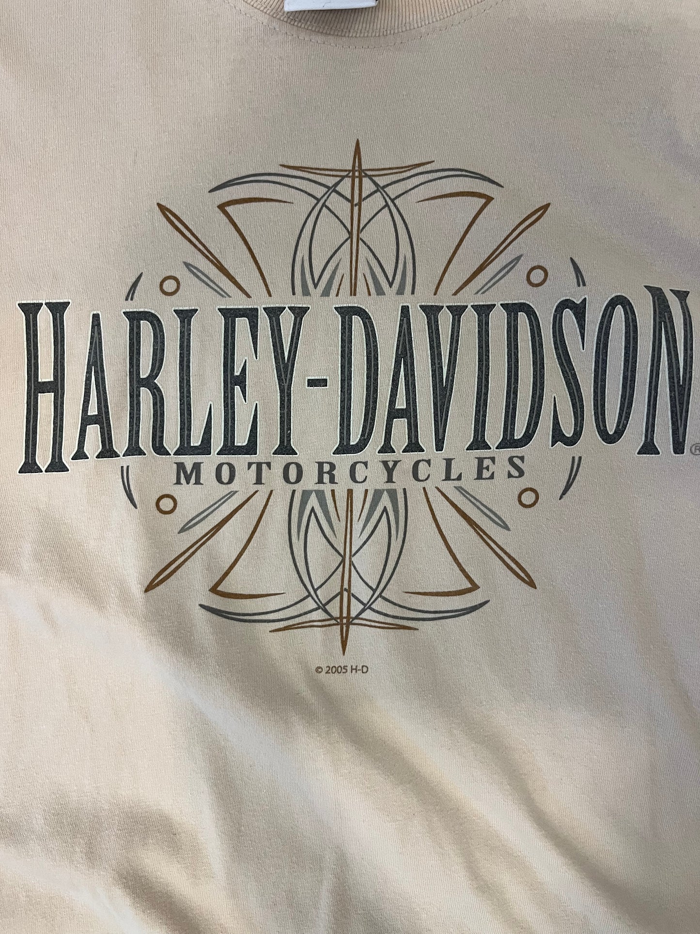 2005 Harley Davidson Cream Los Cabos Mexico Tee (XL)