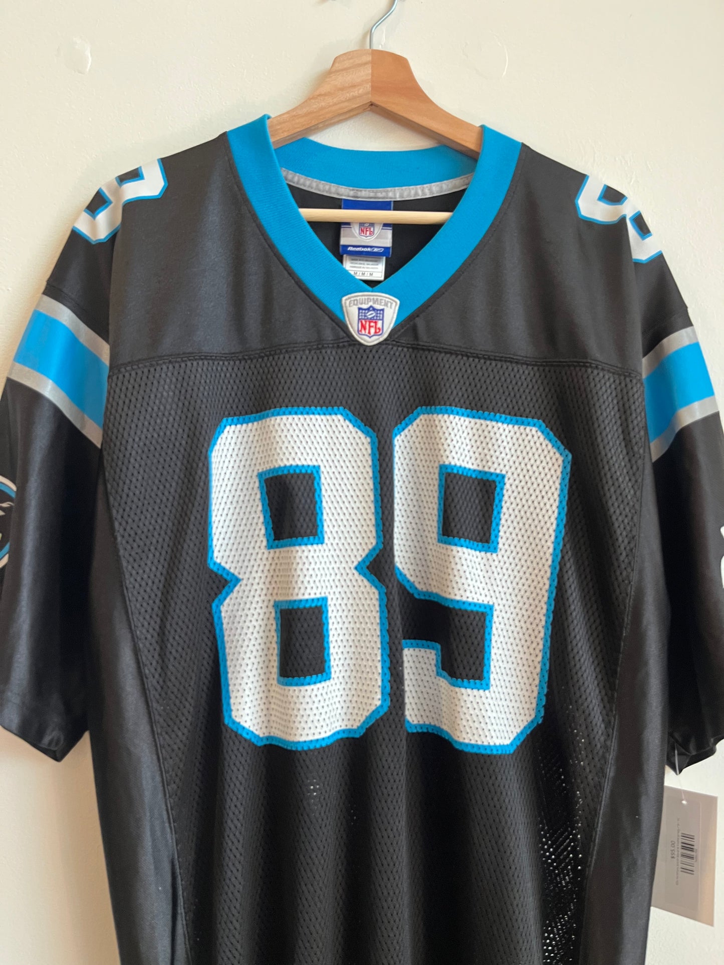 00s Carolina Panthers Smith Steve Reebok Home Jersey (M)